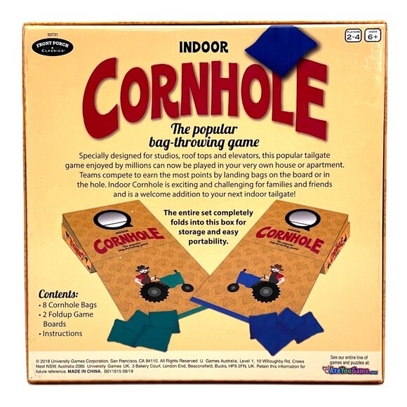 Indoor Cornhole Game Front Porch Classics Bag Throwing Fun For Kids & Adults New - Picture 2 of 13